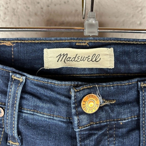 Madewell Womens Size 25 10" High-Rise Skinny Jeans Dark Wash Denim Stretch - Picture 4 of 9